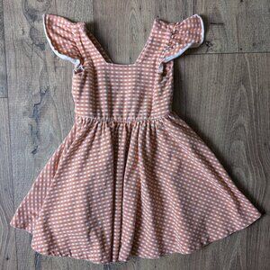 Alice + Ames Sunday Dress in Rust Gingham